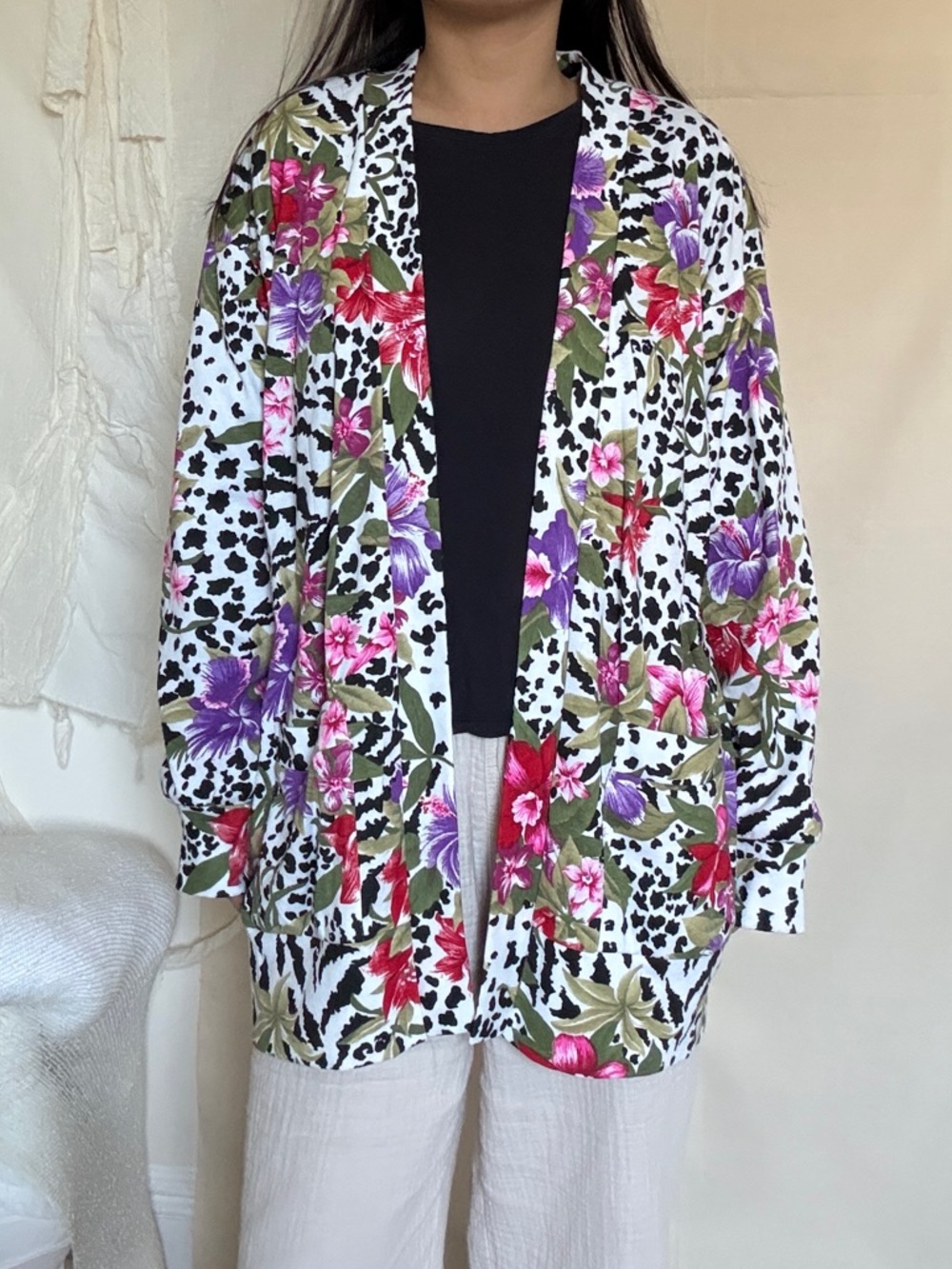 Vintage floral cardigan